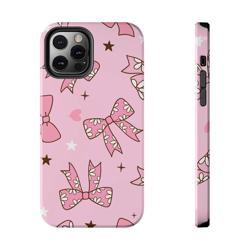 Pretty Pink Bows Phone Case (Apple & Android) - Pink Sweetheart
