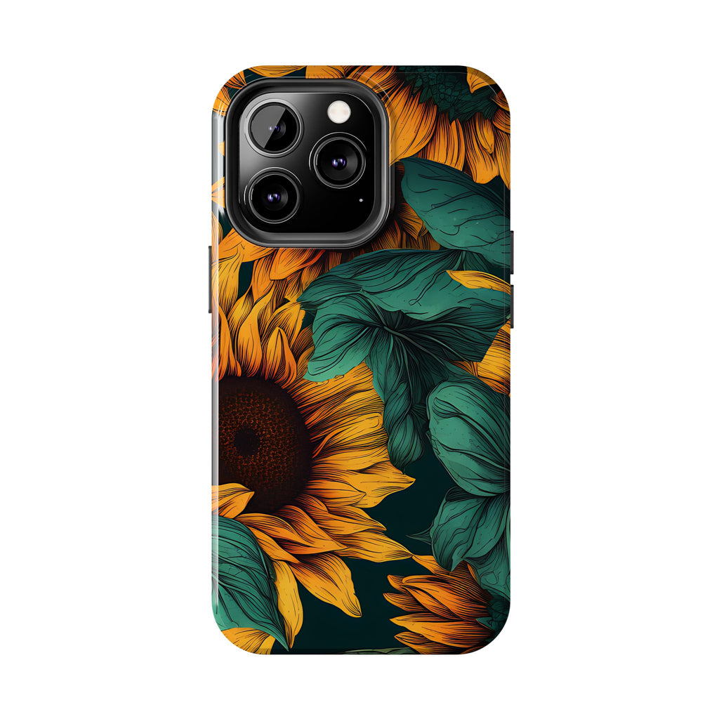 Dark Sunflower Phone Case (Apple & Android)