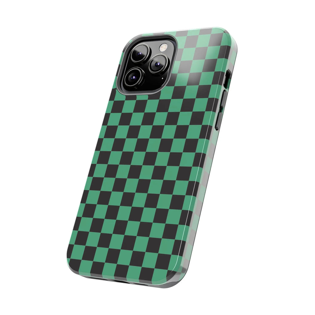 Checkered Kimono Tough Phone Case (Apple & Android) - Pink Sweetheart