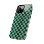 Checkered Kimono Tough Phone Case (Apple & Android) - Pink Sweetheart