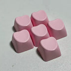 Solid Heart Decorative Accent Keycaps 6pc Set