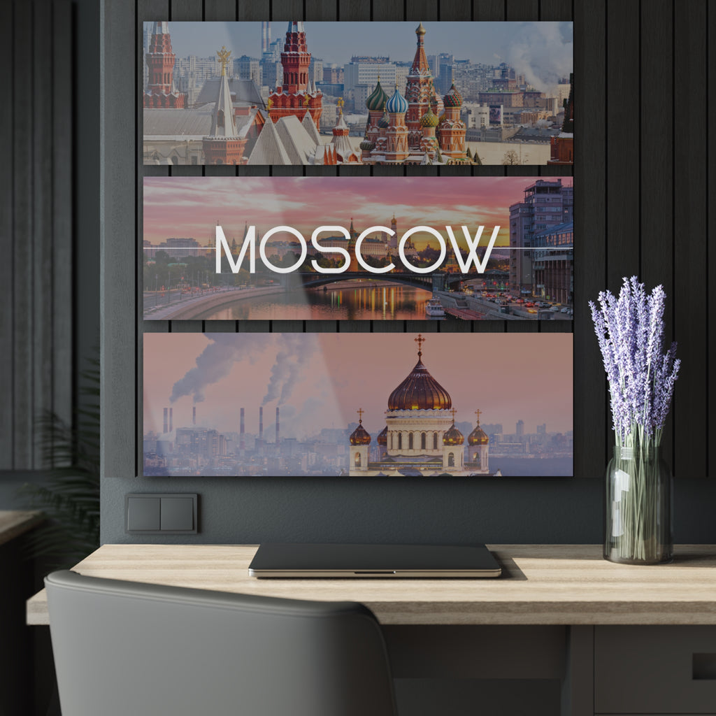 Moscow Skyline Acrylic Prints (Triptych)