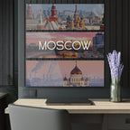 Moscow Skyline Acrylic Prints (Triptych)