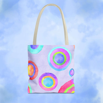 Abstract Painted Circles Tote Bag