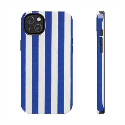 Blue & White Stripes Phone Case