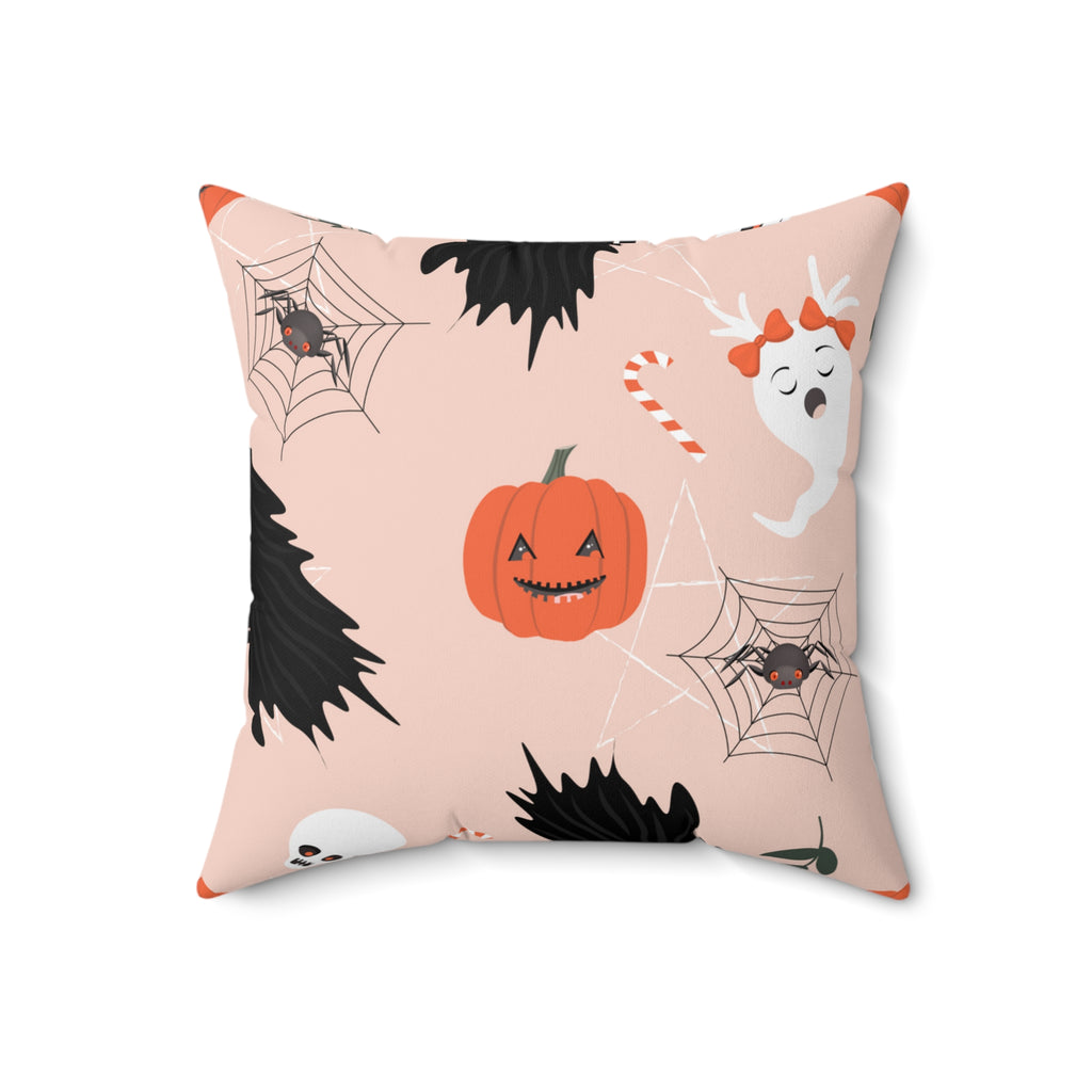 Ghostly Ghouls Square Pillow