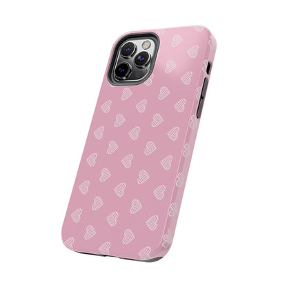 Infinite Pink Hearts Phone Case