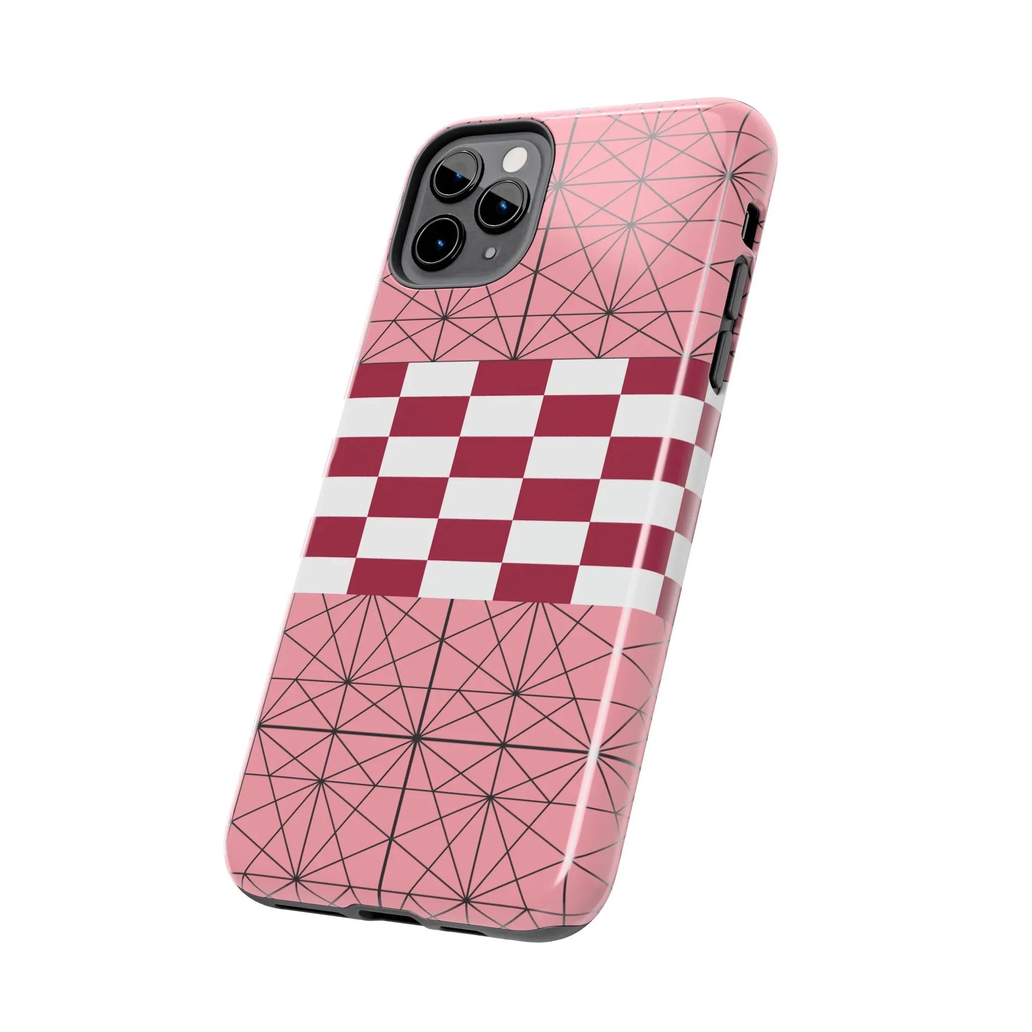Geometric Kimono Tough Phone Case (Apple & Android) - Pink Sweetheart