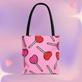 Sweetheart Lollipops Tote Bag - Pink Sweetheart