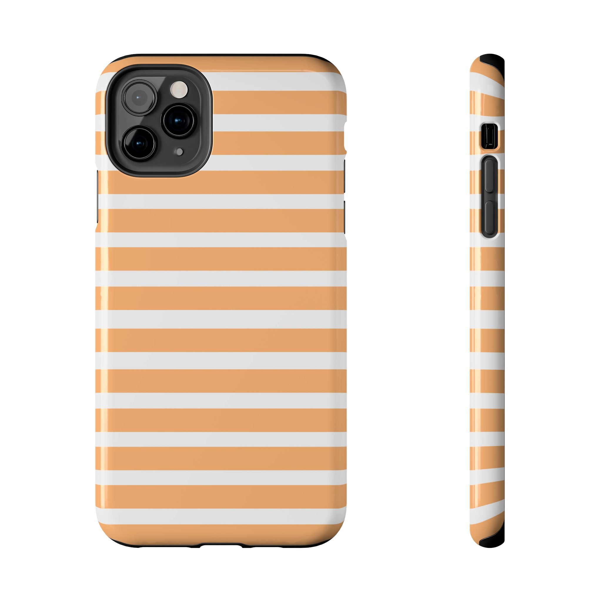 Orange Stripe Lines Phone Case (Apple & Android)