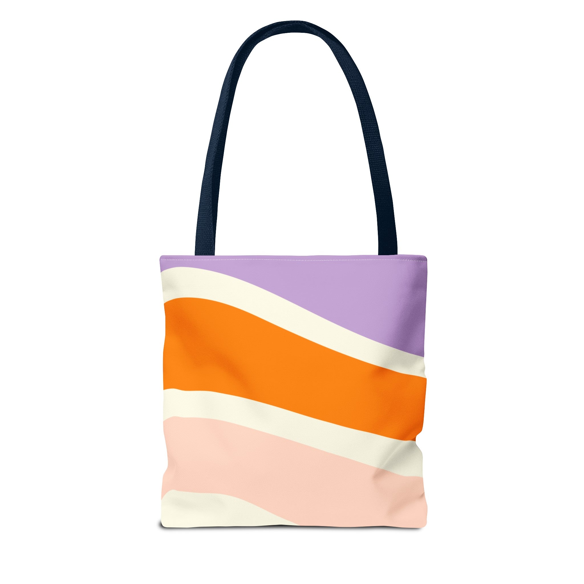 Retro Color Wave Tote Bag