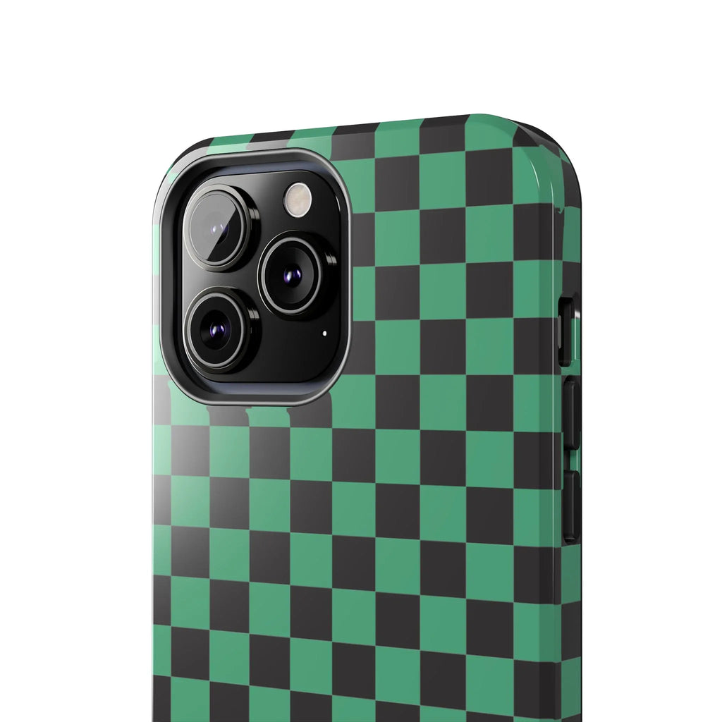 Checkered Kimono Tough Phone Case (Apple & Android) - Pink Sweetheart