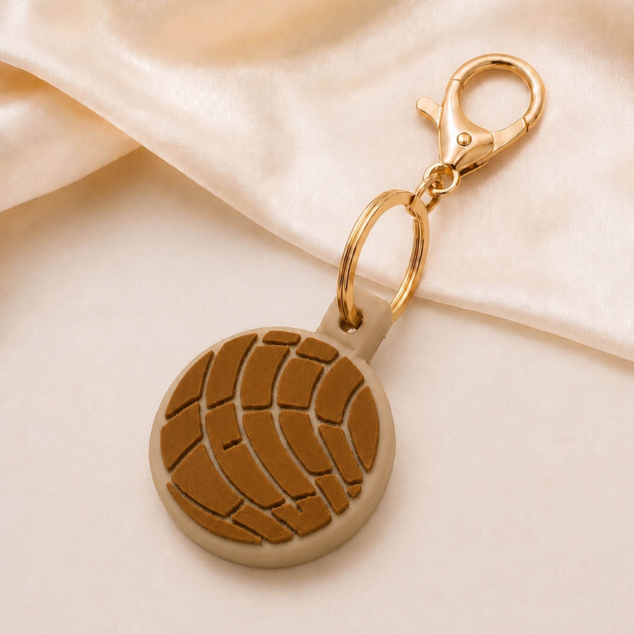 Concha Pan Dulce AirTag Keychain