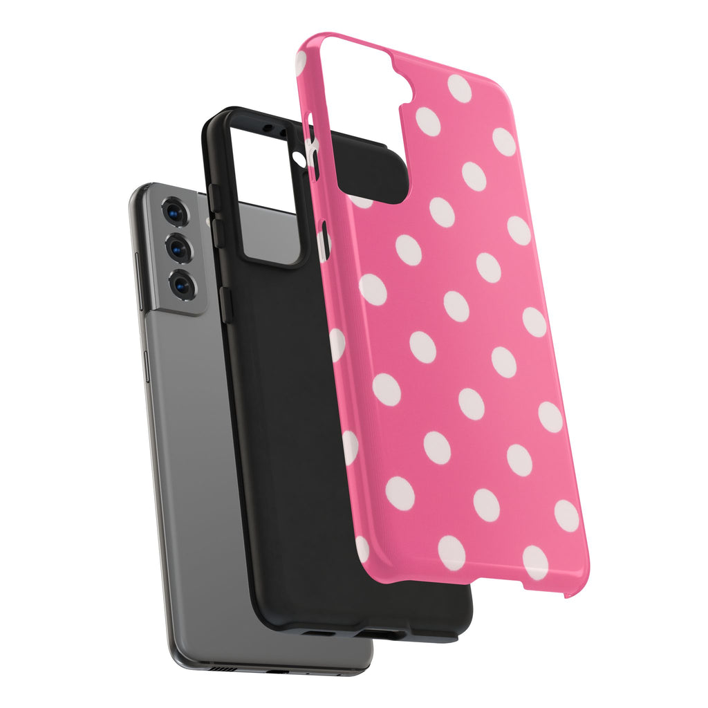 Pink Polka Dot Phone Case (Apple & Android)