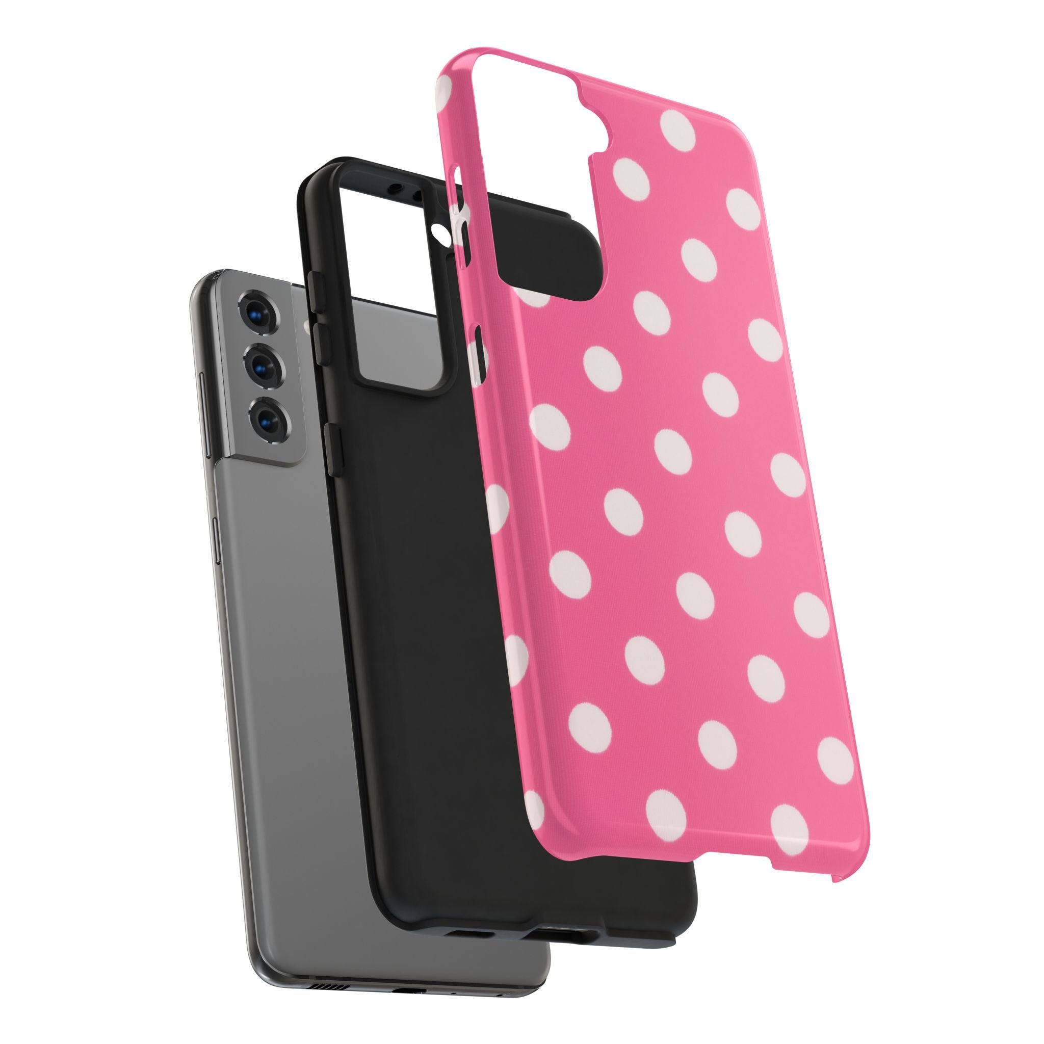 Pink Polka Dot Phone Case (Apple & Android)