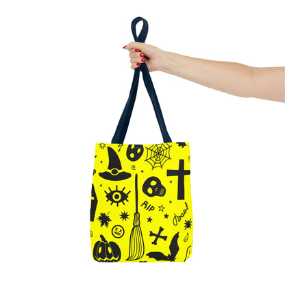 Spooky Neon Halloween Tote Bag