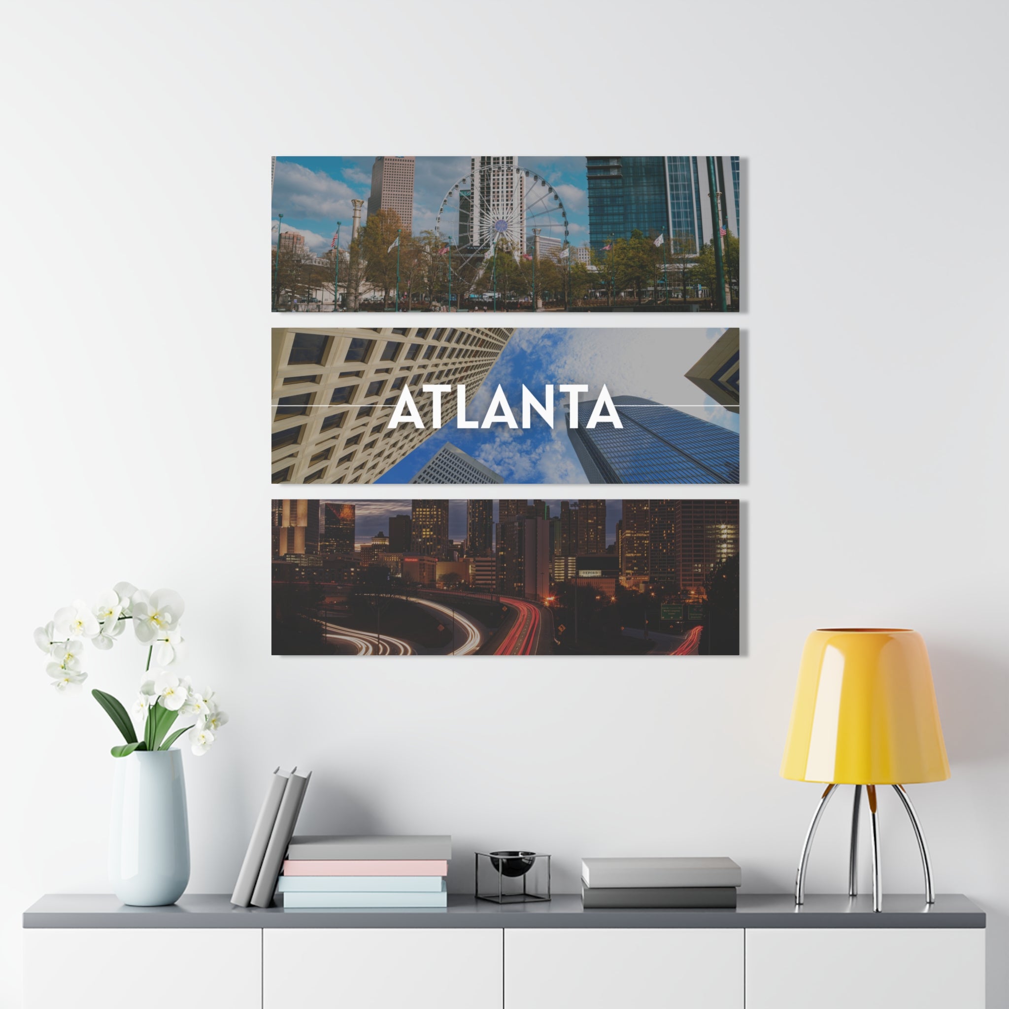Atlanta Skyline Acrylic Prints (Triptych)