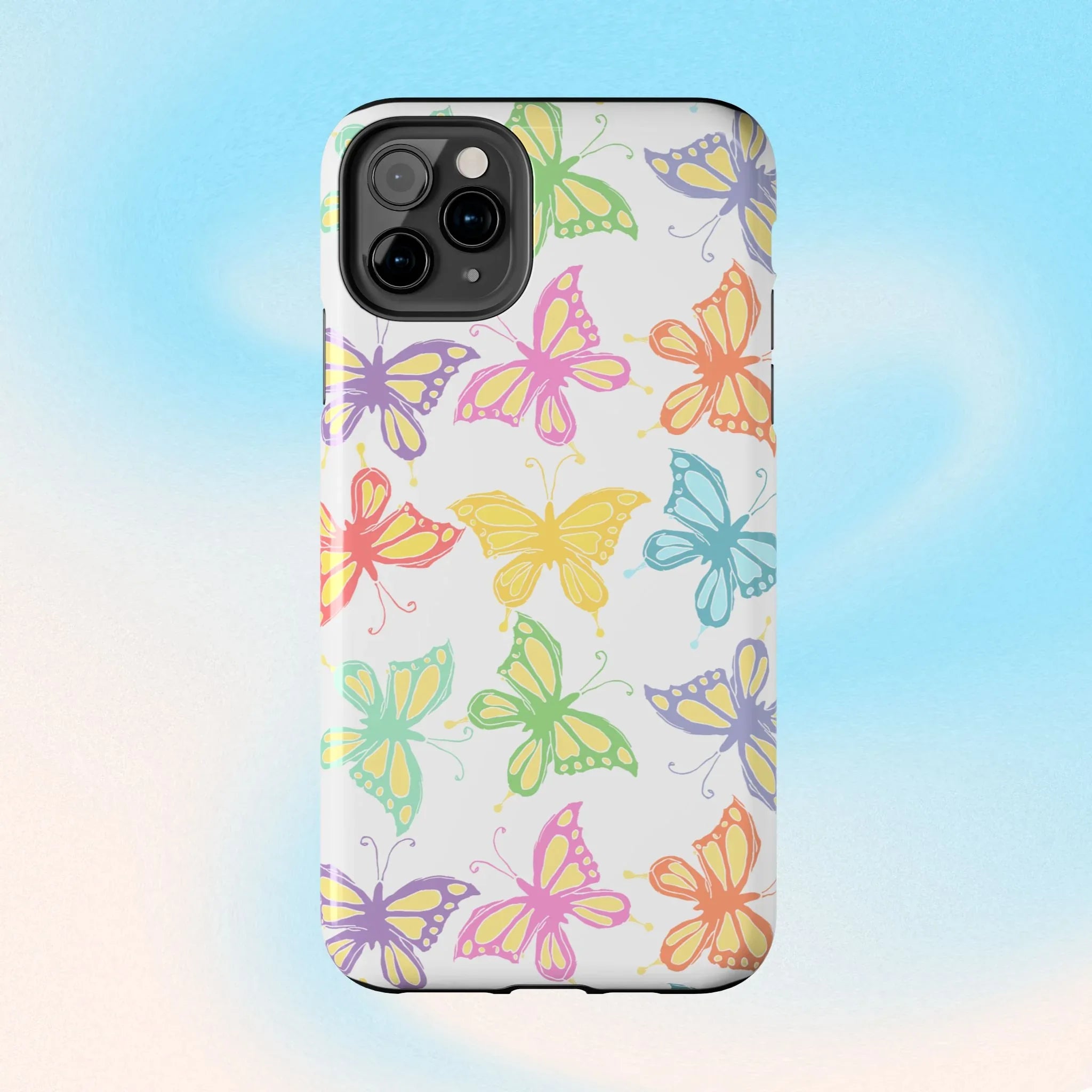 Busy Butterflies Phone Case (Apple & Android) - Pink Sweetheart