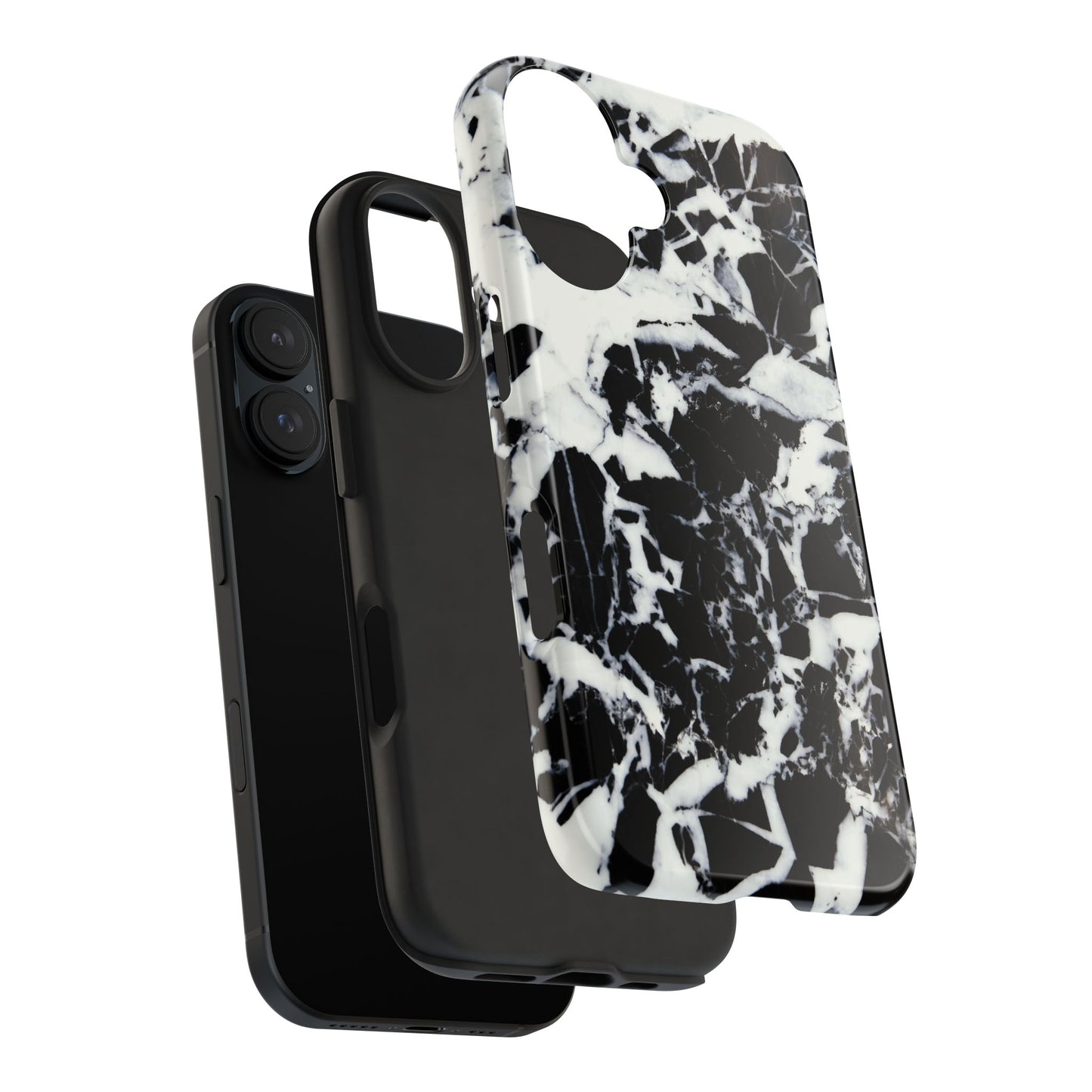 Black & White Shattered Phone Case