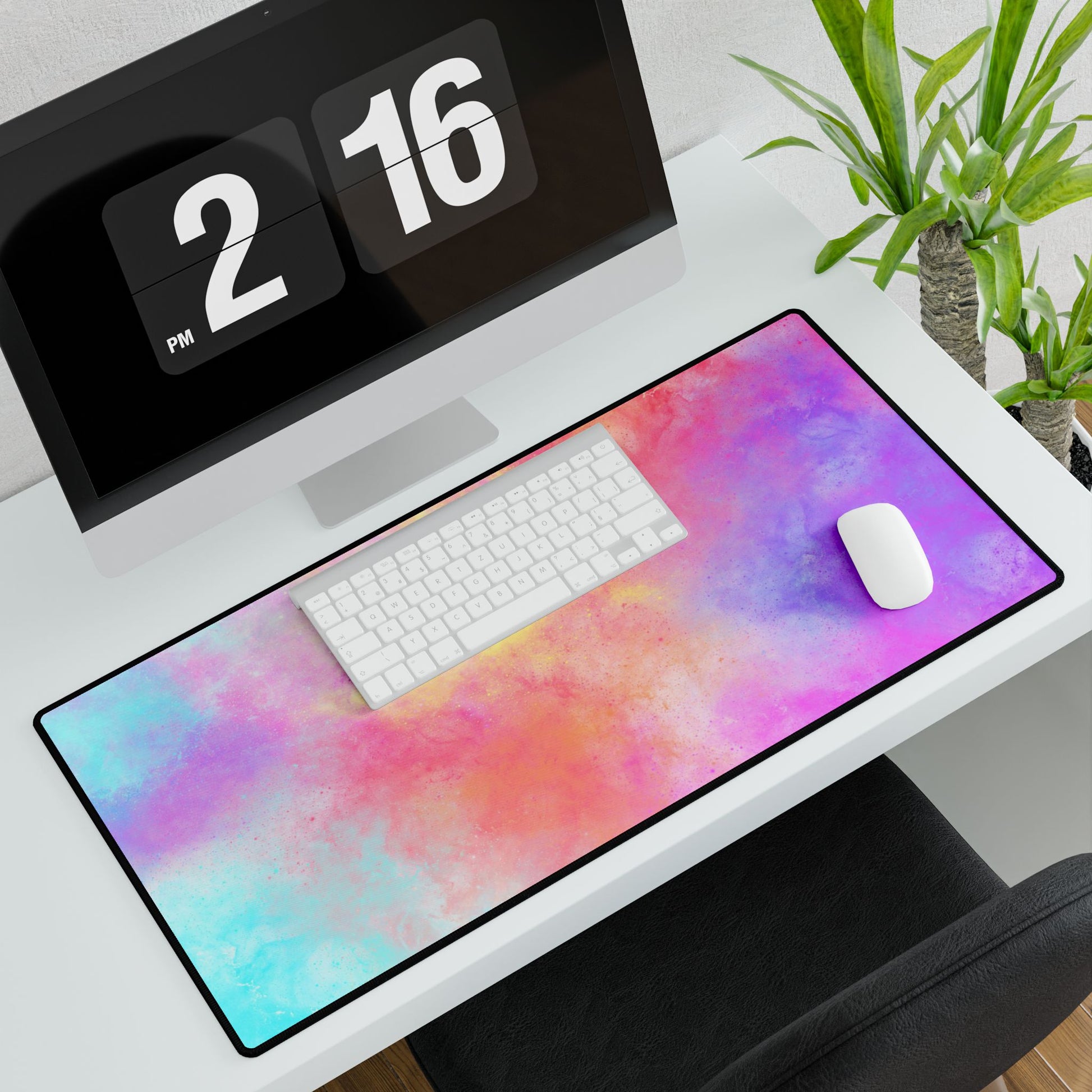 Tie Dye Splatter Desk Mat