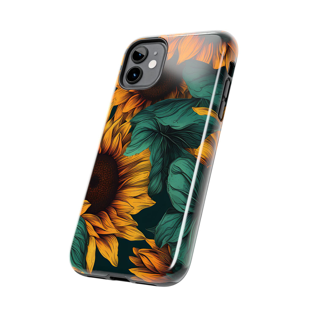 Dark Sunflower Phone Case (Apple & Android)
