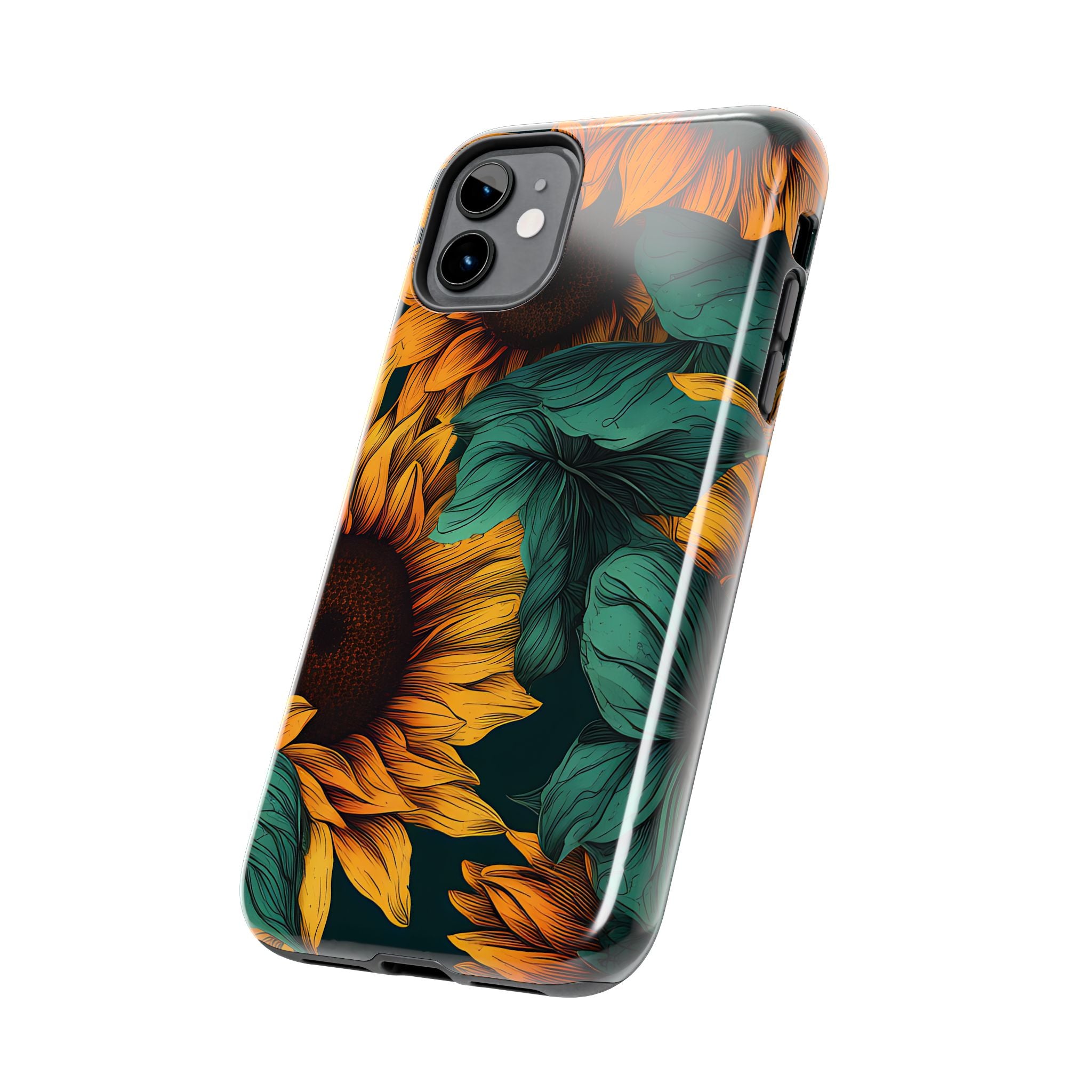 Dark Sunflower Phone Case (Apple & Android)