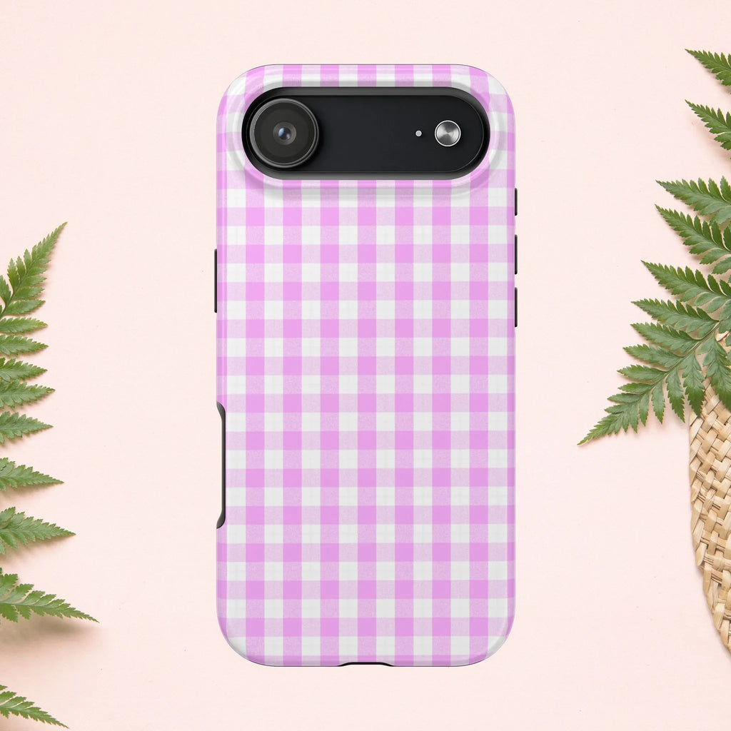 Pink Gingham Phone Case (Apple & Android) - Pink Sweetheart
