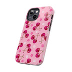Pink Cherry Sparkle Pattern Tough Phone Case (Apple & Android) - Pink Sweetheart