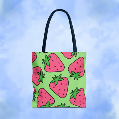 Cartoon Strawberries Tote Bag