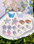 Ocean Beachside Clog Charms Set - Pink Sweetheart