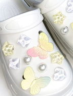 Pastel Butterfly Clog Charms Set