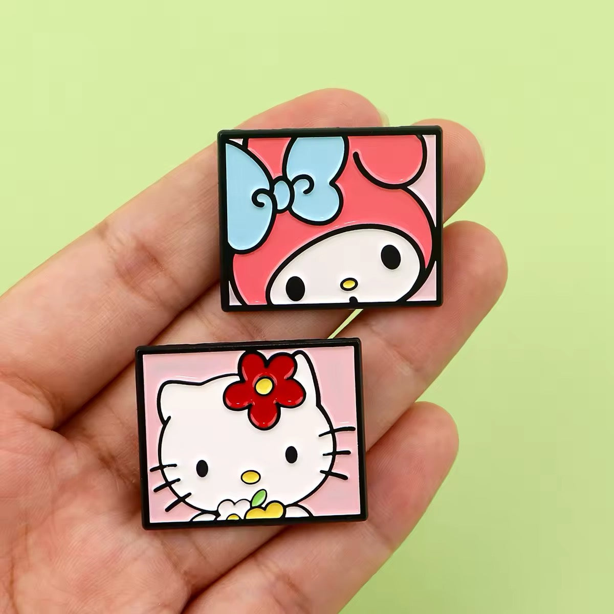 Cute Kawaii Friends Portrait Enamel Pin Set 5pc