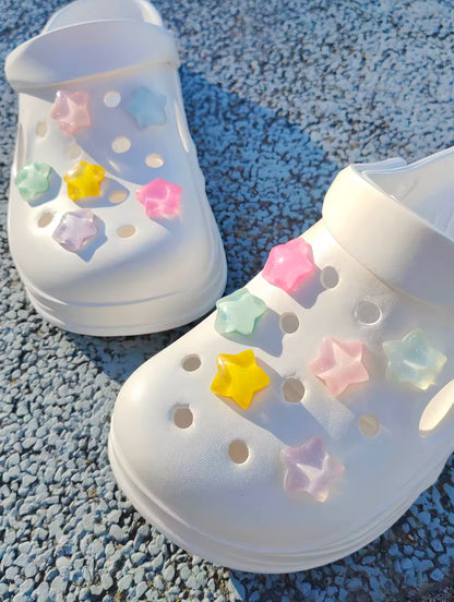 Colorful Stars Clog Charms Set