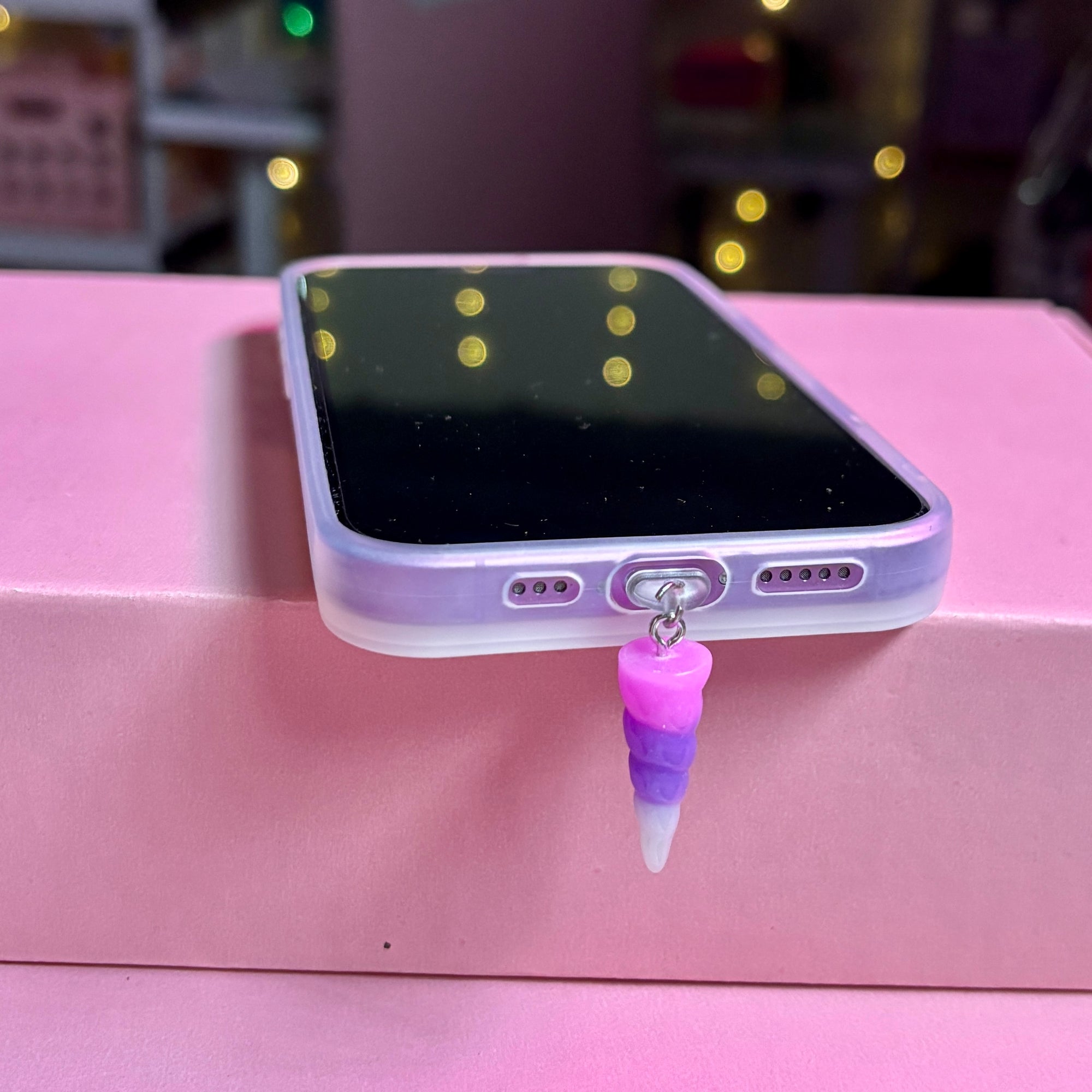 Unicorn Horn Dust Plug Charm
