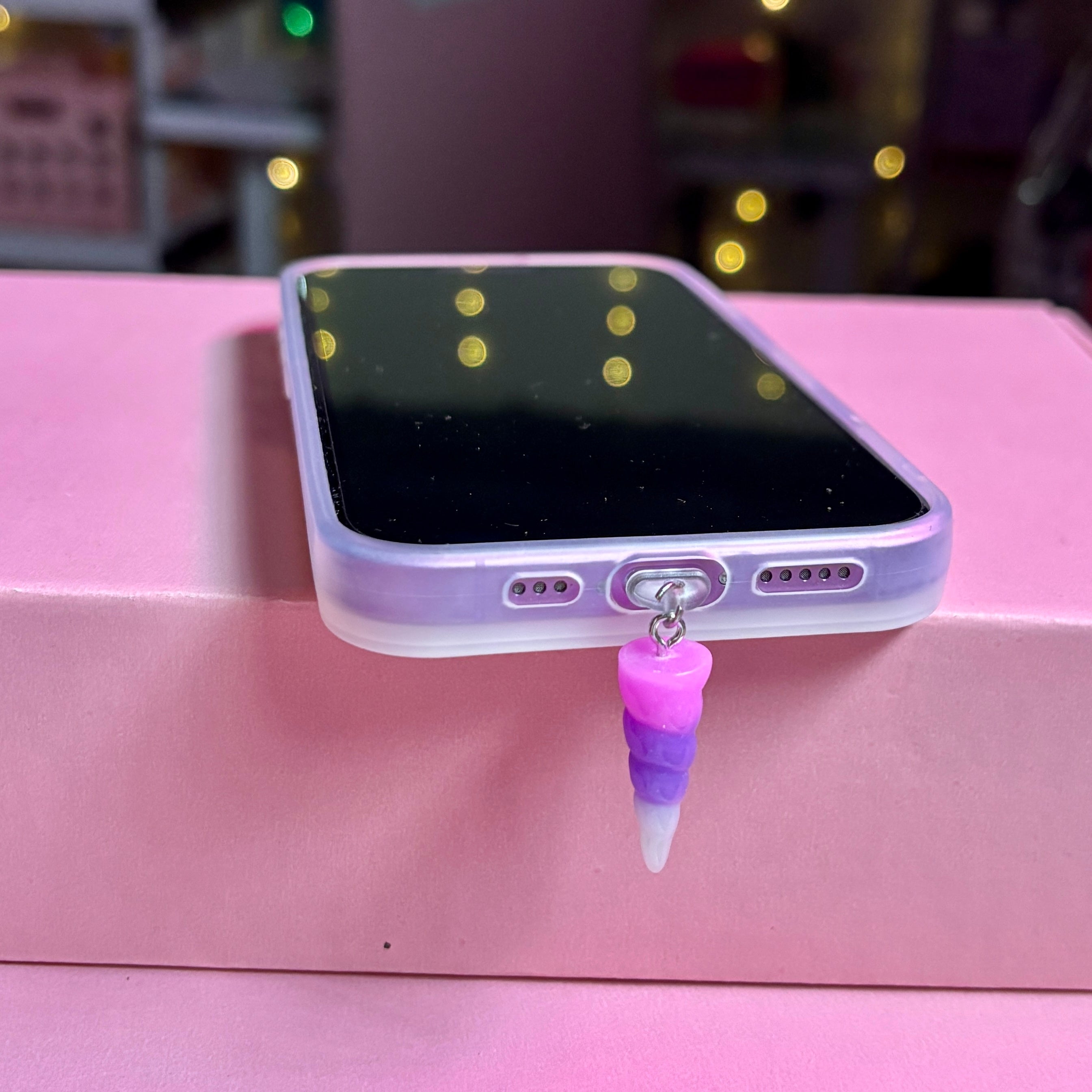 Unicorn Horn Dust Plug Charm