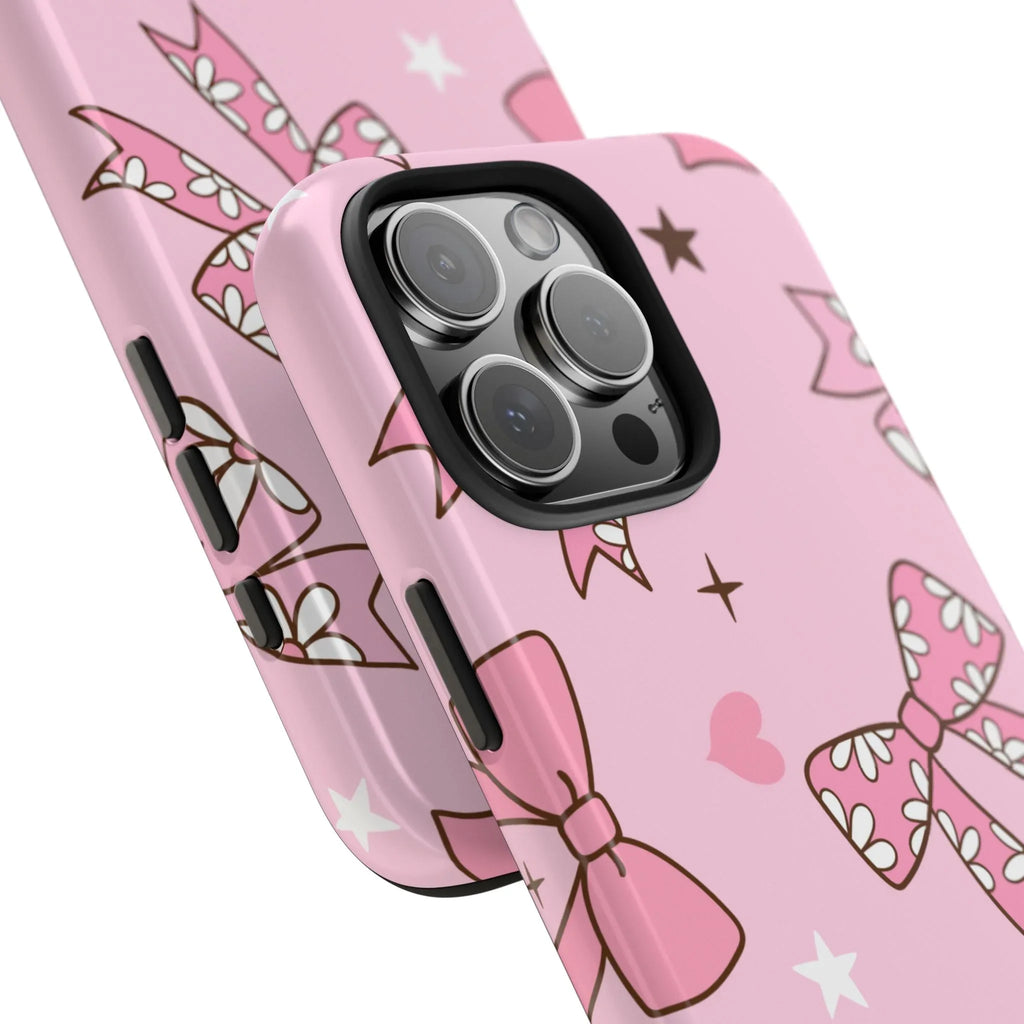 Pretty Pink Bows Phone Case (Apple & Android) - Pink Sweetheart