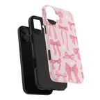 Pink Bow Ribbons Phone Case (Apple & Android) - Pink Sweetheart