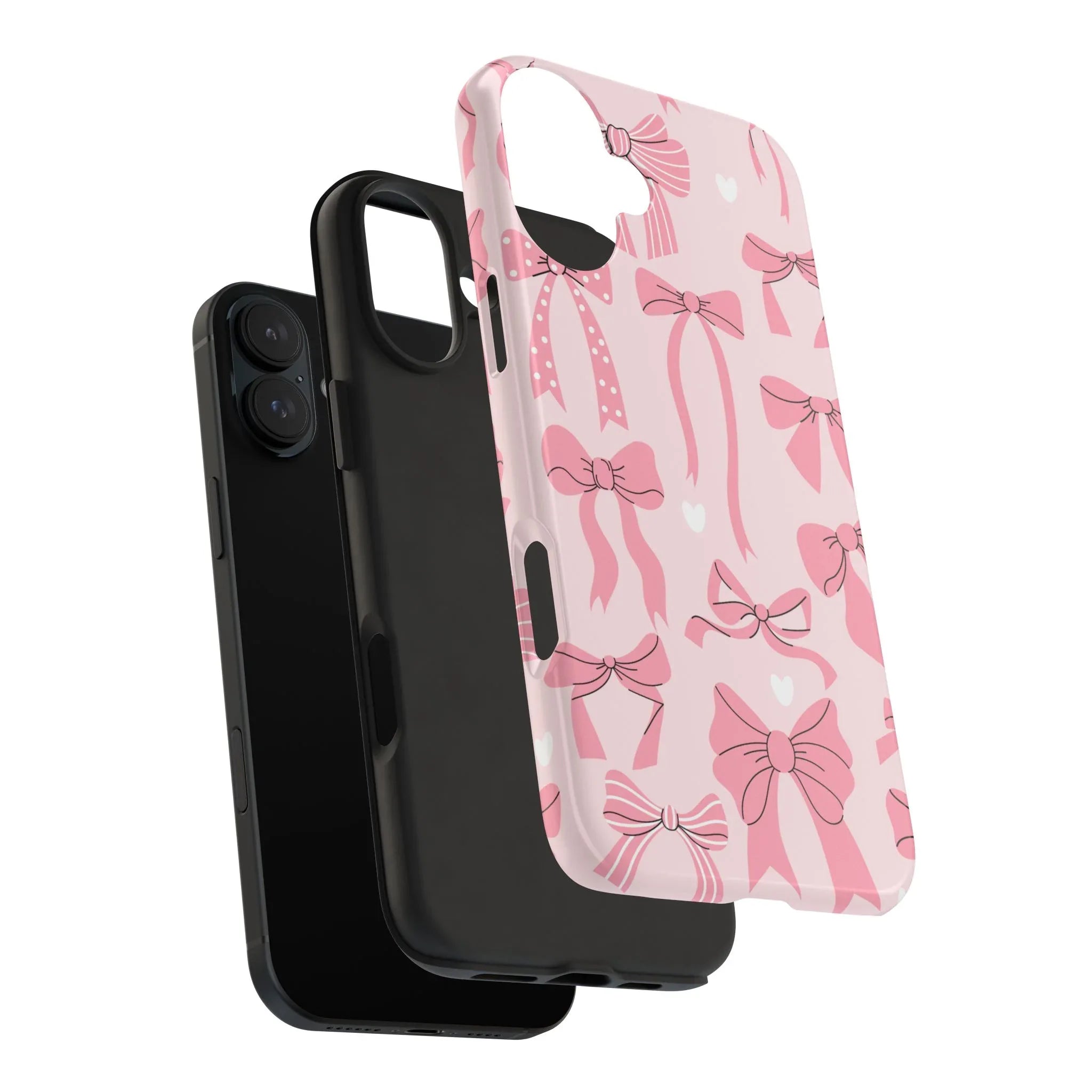 Pink Bow Ribbons Phone Case (Apple & Android) - Pink Sweetheart