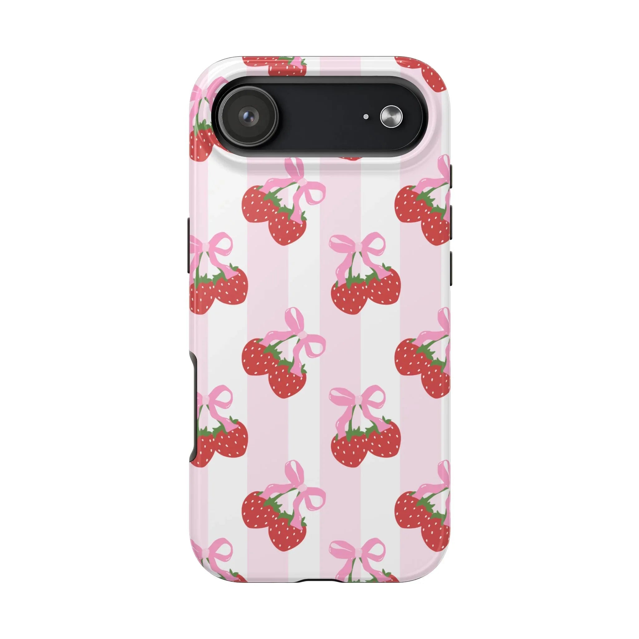Strawberry Cherries Phone Case (Apple & Android) - Pink Sweetheart