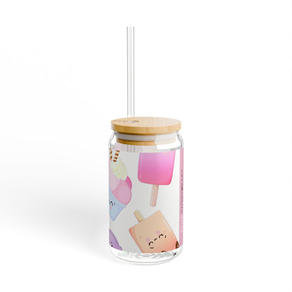 Kawaii Treats Sipper Glass, 16oz