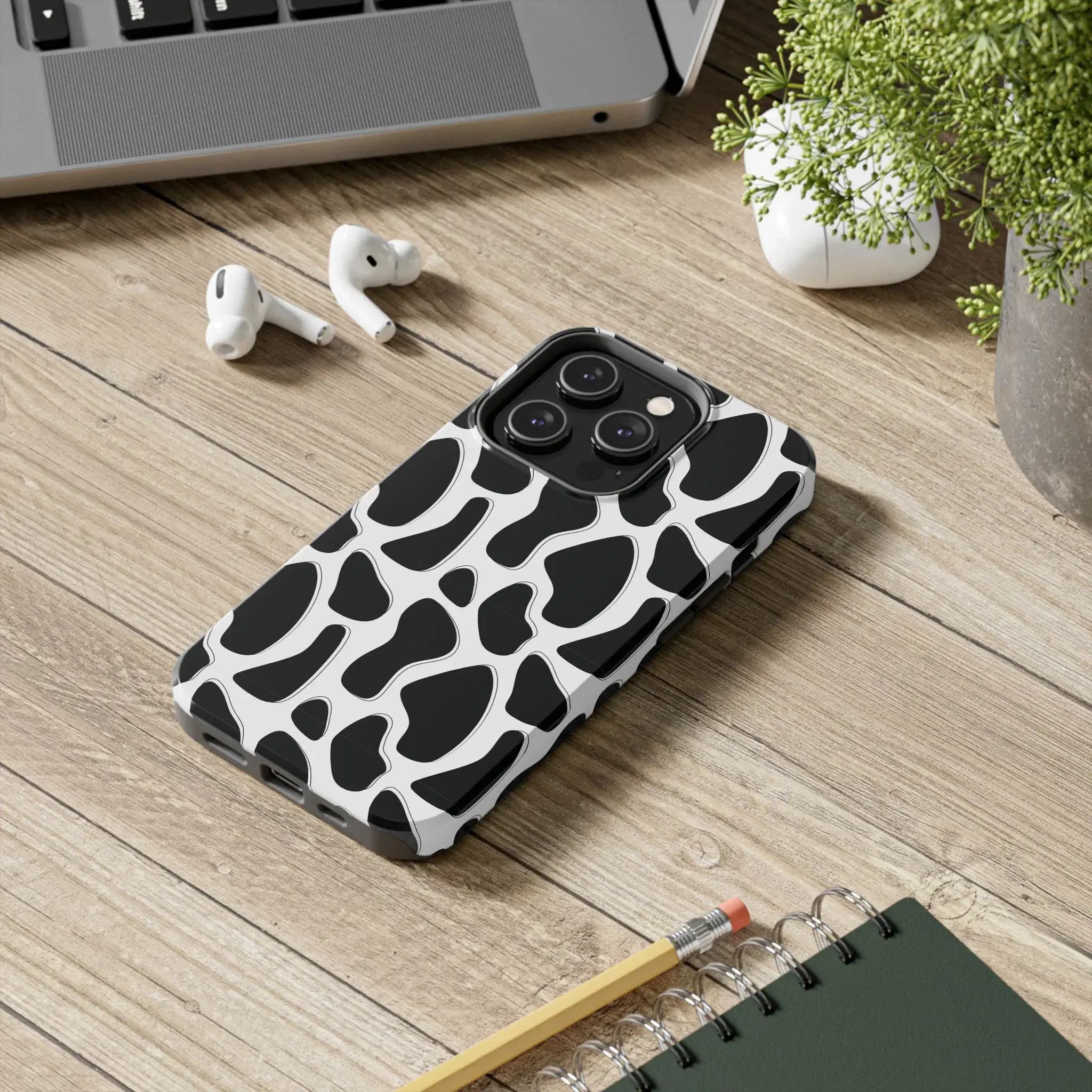Spotted Animal Print Phone Case (Apple & Android) - Pink Sweetheart