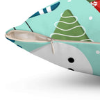 Christmas Holiday Square Pillow