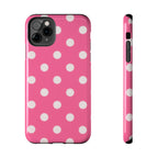 Pink Polka Dot Phone Case (Apple & Android)