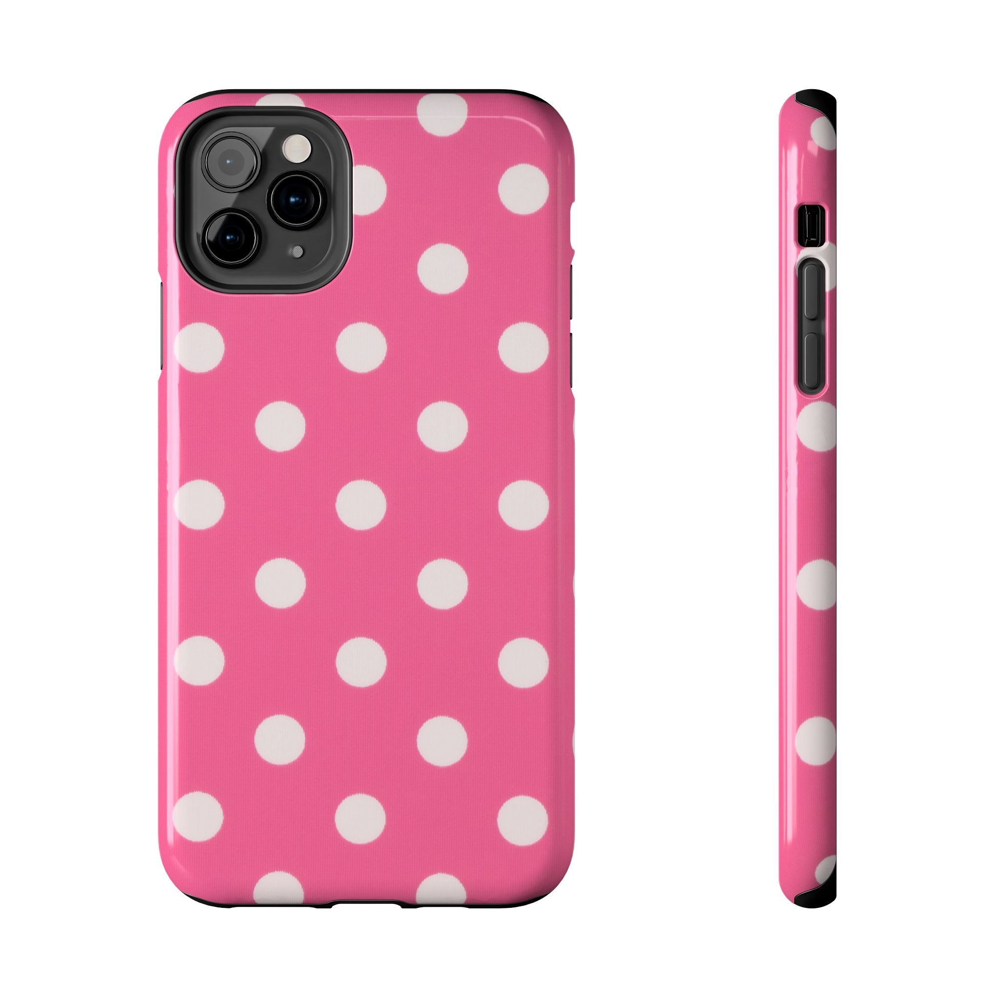 Pink Polka Dot Phone Case (Apple & Android)