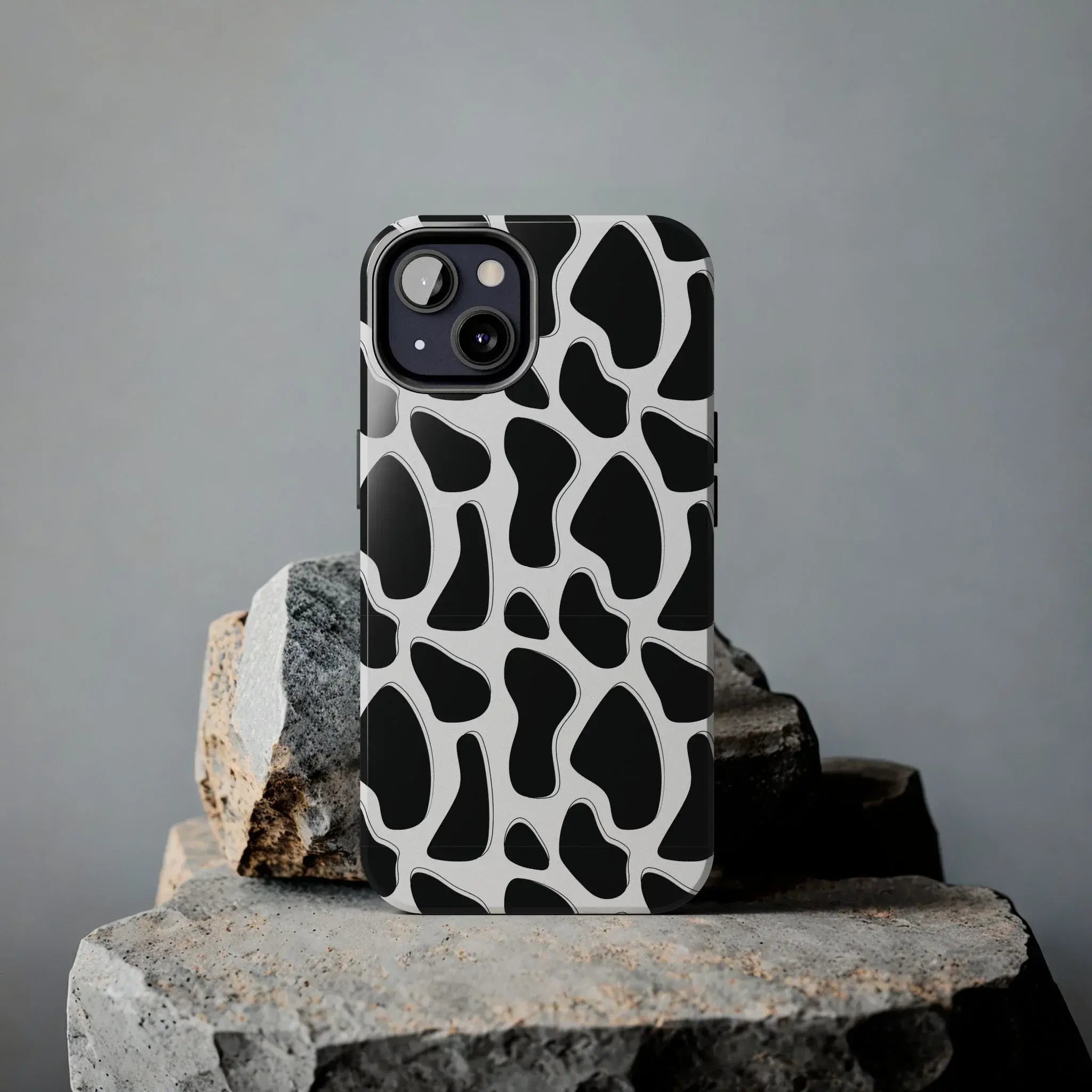 Spotted Animal Print Phone Case (Apple & Android) - Pink Sweetheart