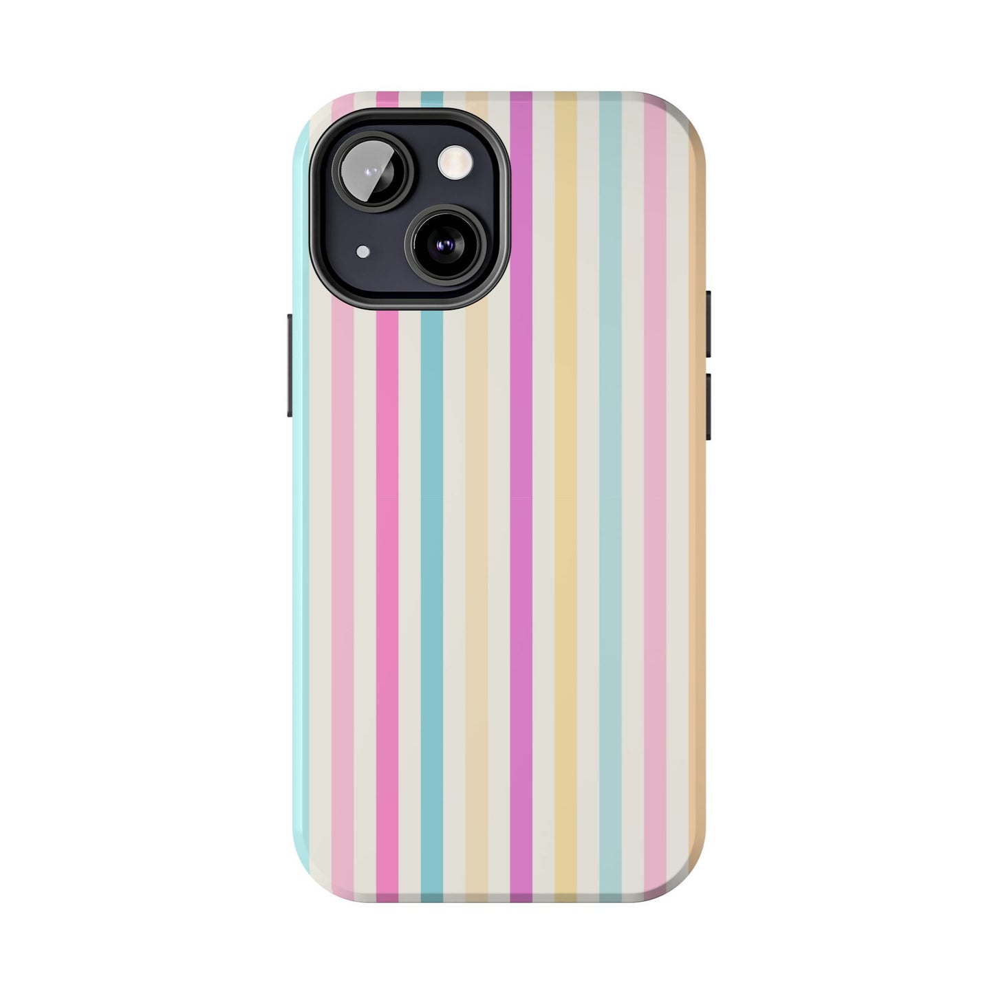 Pastel Candy Stripes Phone Cases