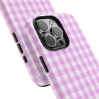 Pink Gingham Phone Case (Apple & Android)