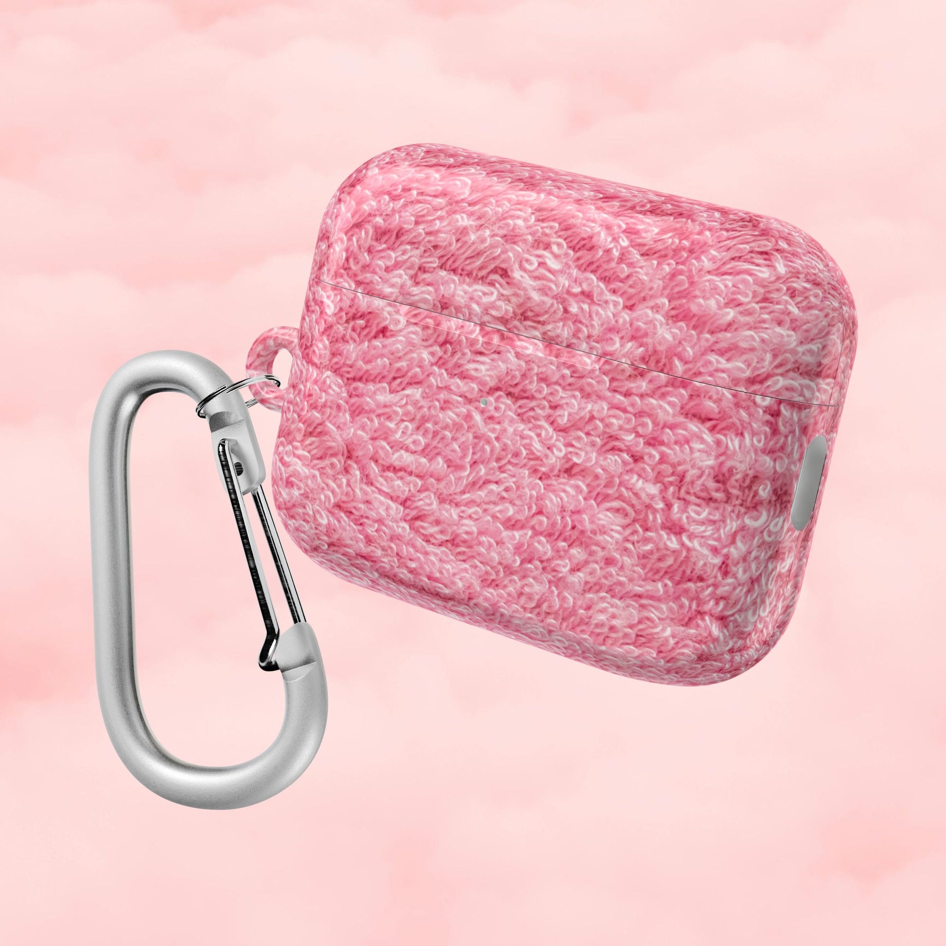 Pink Shag Rug AirPod Case