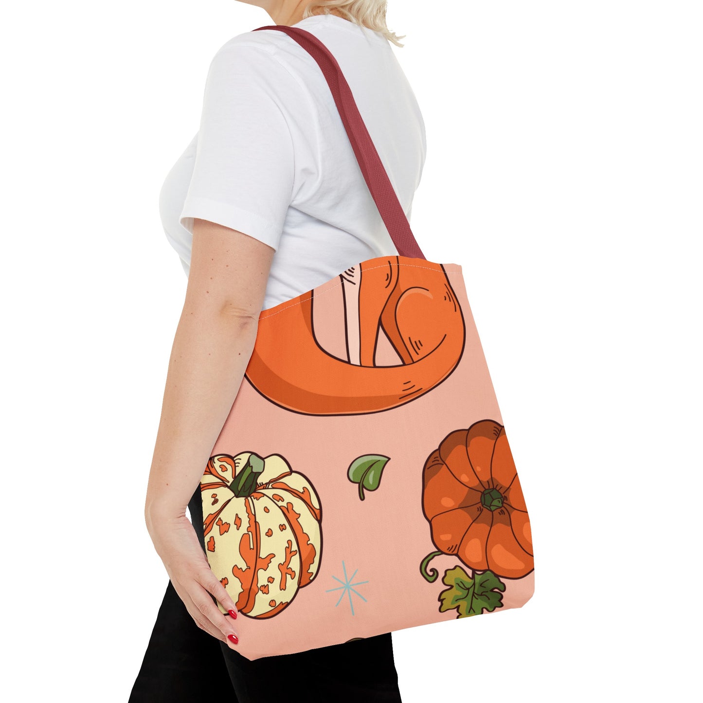 Foxy Pumpkin Patch Tote Bag