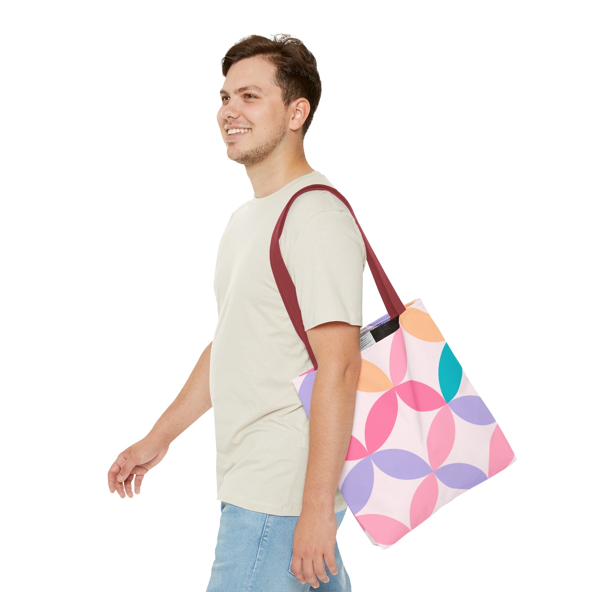 Pastel Geometric Tote Bag